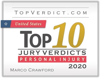 TopVerdict.com 2020 Top 10 Jury Verdicts, Personal Injury, United States: Marco Crawford